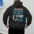 My Papa Lives In Heaven Shirt Memorial Day Papa Dad Grandpa Men's Hoodie Back Print
