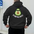 Papacado Avocado Dad Daddy Father's Day Men's Hoodie Back Print