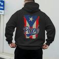 Papi Puerto Rican Dad Puerto Rico Pride Boricua Father's Day Men's Hoodie Back Print Papi Puerto Rican Dad Puerto Rico Pride Boricua Father's Day Men's Hoodie Back Print