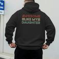 Parents' Day Quote Awesome Like My Daughter Cool Dad Men's Hoodie Back Print