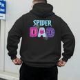 Parents Mom Spider Dad Matching Family Birthday Men's Hoodie Back Print