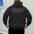 Pink Daddy Est 2026 Logo Father 2026 Loading New Dad 2026 Men's Hoodie Back Print