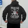Pirate Dad I Be The Captain Of This Here Crew Pirate Dad Men's Hoodie Back Print Pirate Dad I Be The Captain Of This Here Crew Pirate Dad Men's Hoodie Back Print
