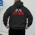 Pit Crew Family Racing Birthday Race Car For Dad Mom Kids Men's Hoodie Back Print Pit Crew Family Racing Birthday Race Car For Dad Mom Kids Men's Hoodie Back Print