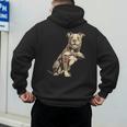 Pitbull I Love Dad Pit Bull Terrier Pettie Dog Owner Father Men's Hoodie Back Print