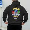 PJ Masks Group Shot Dad Of The Birthday Boy Logo Men's Hoodie Back Print