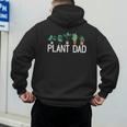 Plant Dad Potted Plant Lover Gardening Plant Guy Men's Hoodie Back Print