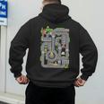 Play Cars On Dad's Back Shirt Kids And Fathers Play Men's Hoodie Back Print Play Cars On Dad's Back Shirt Kids And Fathers Play Men's Hoodie Back Print