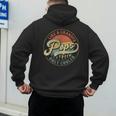 Pops Like a Grandpa Only Cooler Vintage Retro Pops Dad Men's Hoodie Back Print