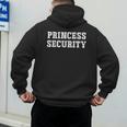 Princess Security Matching Boys Dad Mom Vintage Birthday Men's Hoodie Back Print