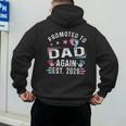 Promoted To Dad Again Est 2026 Vintage Dad Men's Hoodie Back Print