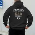 Promoted To Dad Est 2026 For Men Fathers Matching Men's Hoodie Back Print