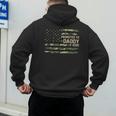 Promoted To Daddy Est 2026 Camo USA Flag New Dad 2026 Men's Hoodie Back Print