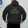 Promoted To Great Papa 2024 Fathers Day First Time Dad Men's Hoodie Back Print Promoted To Great Papa 2024 Fathers Day First Time Dad Men's Hoodie Back Print