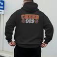 Proud Cheer Dad My Favorite Cheerleader Calls Me Dad Orange Men's Hoodie Back Print