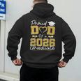 Proud Dad Of A 2026 Graduate Senior 2026 Grad Family Men's Hoodie Back Print