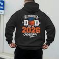 Proud Dad Of A 2026 Senior Basketball Graduation Men's Hoodie Back Print