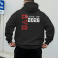 Proud Dad Of Class Of 2026 Graduate Men's Hoodie Back Print