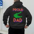 Proud Dad Of A Gator Unique Idea For Fathers Day Men's Hoodie Back Print