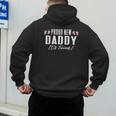Proud New Dad It's Twins Girl Baby Announcement Father's Day Men's Hoodie Back Print