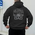 Proud US Army Ranger Dad Flag American USA Military Men's Hoodie Back Print