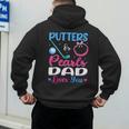 Putters Or Pearls Dad Loves You Gender Reveal Family Men's Hoodie Back Print