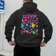 Rad Dad 80s Throwback Men's Hoodie Back Print