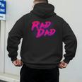 Rad Dad Retro Men's Hoodie Back Print
