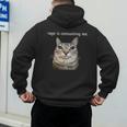 Rage Is Consuming Me Silly Staring Cat Meme Dad Mom Men's Hoodie Back Print Rage Is Consuming Me Silly Staring Cat Meme Dad Mom Men's Hoodie Back Print