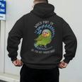 Red-Lored Amazon Parrot Aaaa Cute Pet Bird Mom Dad Men's Hoodie Back Print