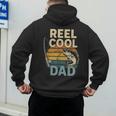 Reel Cool Dad Fathers Day Fishing Outdoors Men's Hoodie Back Print Reel Cool Dad Fathers Day Fishing Outdoors Men's Hoodie Back Print
