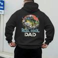Reel Cool Dad Fishing Vintage Retro Father's Day Men's Hoodie Back Print