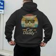 Retro Cat Daddy 80s 90s Style Sunglasses Men's Hoodie Back Print
