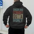 Retro Cheer Dad Straight Outta Money Men's Hoodie Back Print
