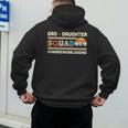 Retro Dad Daughter Squad Unbreakable Bond Father Daughter Men's Hoodie Back Print Retro Dad Daughter Squad Unbreakable Bond Father Daughter Men's Hoodie Back Print
