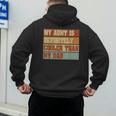 Retro Niece Nephew Auntie My Aunt Is Cooler Than My Dad Men's Hoodie Back Print