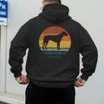 Rhodesian Ridgeback Vintage Retro Dog Mom Dad Men's Hoodie Back Print