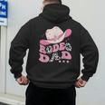 Rodeo Dad Pink Cowgirl 1St Birthday Family Matching Men's Hoodie Back Print