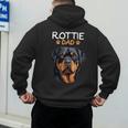 Rottie Dad Rottweiler Dog Men's Hoodie Back Print