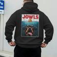 Rottie Rottweiler Jowls Burger Giant Tank Dog Mom Dad Men's Hoodie Back Print