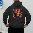 Rottweiler Heart Glasses Cute Rottie Dog Lover Mom Dad Kids Men's Hoodie Back Print