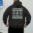Schwangerschaft Verknden Geschenk Zocker New Character Created Pregnancy Announcement Dad Gamer Men's Hoodie Back Print