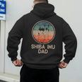 Shiba Inu Dog Vintage Shiba Inu Dad Men Women Men's Hoodie Back Print