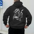 Shih Tzu Dog Playing Electric Guitar Rock Dog Dad Men Women Kids Men's Hoodie Back Print