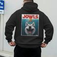 Siberian Husky Jowls Sled Dog Mom Top Alaskan Dog Dad Men's Hoodie Back Print