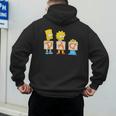 The Simpsons Father's Day Bart Lisa Maggie Dad Birthday Men's Hoodie Back Print