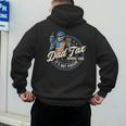 Skeleton Dad Tax Making Sure It's Not Poison Fathers Day Men's Hoodie Back Print