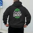 Smoke Daddy Green Egg Pitmaster Dad Tshirt BBQ Grill Men's Hoodie Back Print