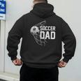 Soccer DAD Football Futbol Parents Goal Men's Hoodie Back Print