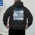 Sonic The Hedgehog Father's Day Dad Qualities Distressed Men's Hoodie Back Print